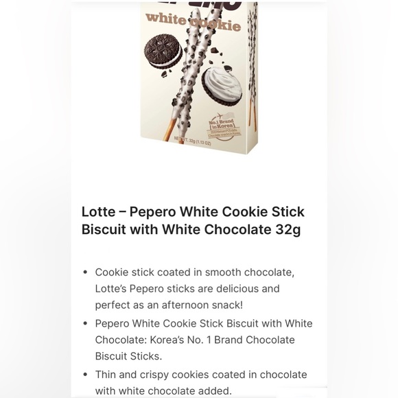 Combo of pack of sweet & delicious 1 Cotton candy & 2 Pepero white cookie sticks - Picture 6 of 9